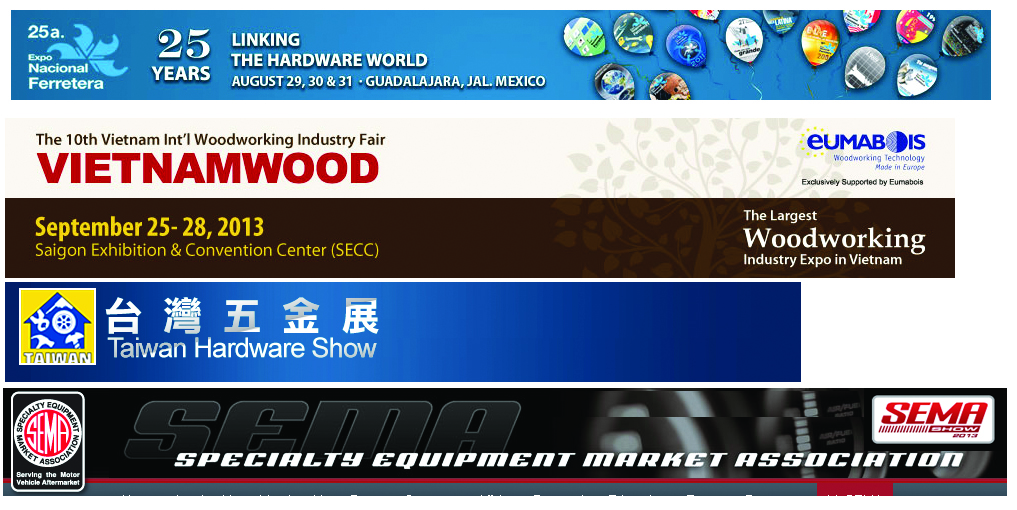 Aplus Pneumatic Jun. to Dec. 2013 exhibition schedule Aplus Pneumatic Jun. to Dec. 2013 exhibition schedule